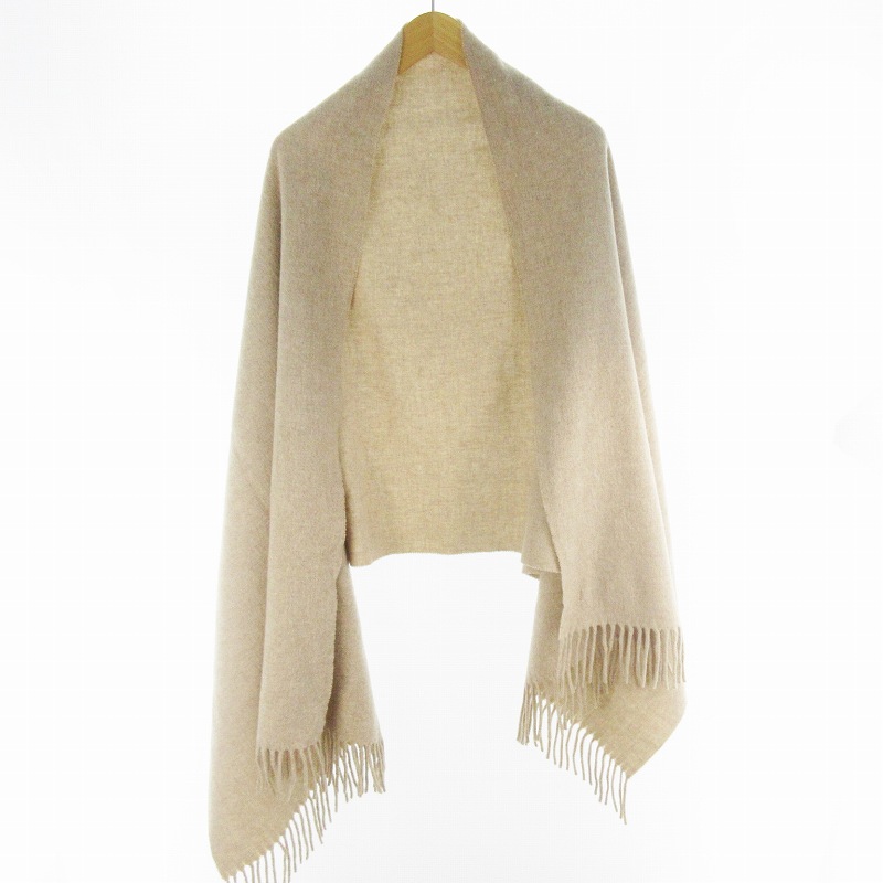 【中古】アクネ ストゥディオズ Acne Studios 大判 マフラー 200cm×70cm オートミール ベージュブラウン系 ウール メンズ レディース 【ベクトル 古着】 260214