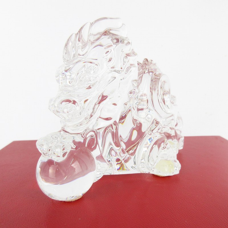 【中古】未当て嵌める品 バカラ Baccarat 龍 辰 水晶 硝子 せつ然たる オブジェ 飾りつけ 縁起物 箱付き添い人 干支 余分の物 【ベクター 古着】 260322