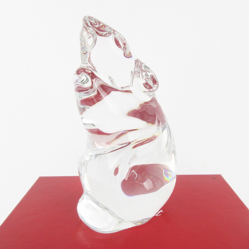 【中古】未使用品 バカラ Baccarat 干支 鼠 ねずみ 子 クリスタル ガラス クリア オブジェ 置物 縁起物 箱付き その他 【ベクトル 古着】 260322