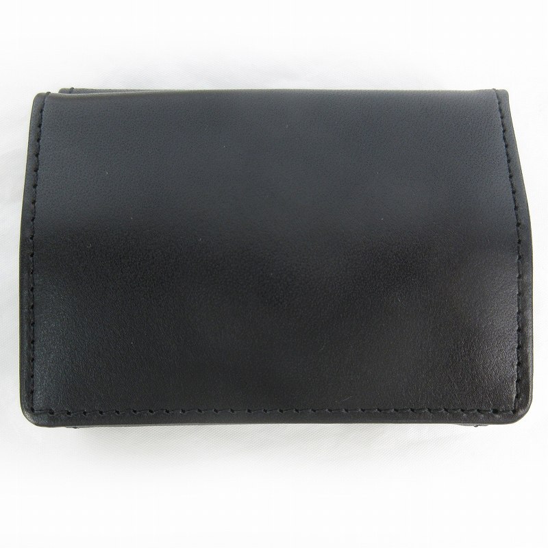【中古】未使用品 スロウ SLOW HERBIE ハービー hold mini wallet SO739I 3つ折り財布 ミニ ウォレット コンパクト ブラック 黒 レザー 牛革 メンズ 【ベクトル 古着】 260511｜ブランド古着ベクトルプレミアム店