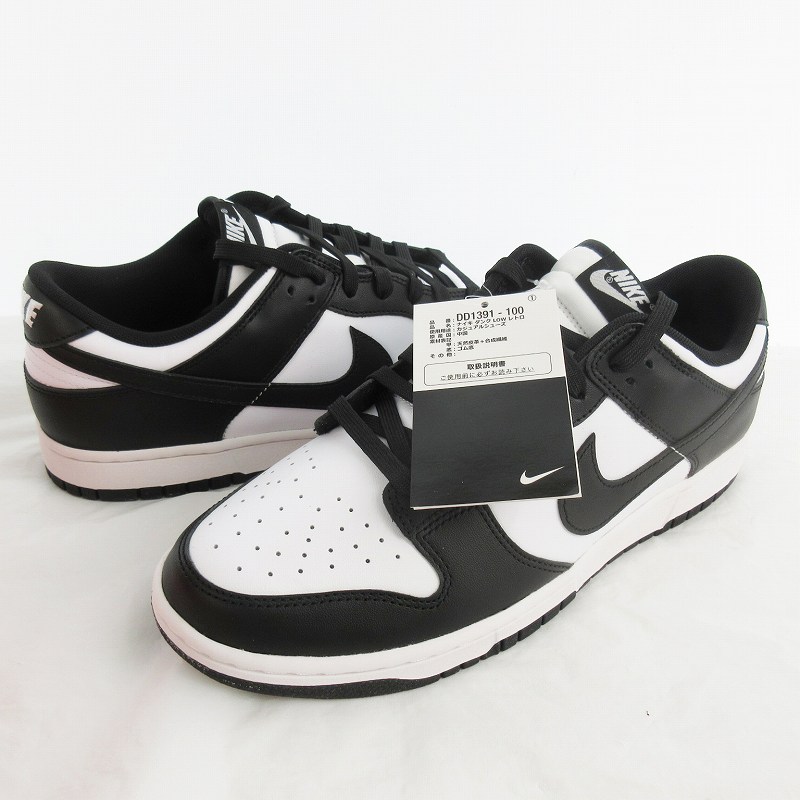 【中古】未当て嵌める品 ナイキ NIKE US10 28珊 DUNK LOW RETRO PANDA ダンク 置き目 ジャイアントパンダ DD1391-100 スニーカー 黒いこと 白いこと 黒 白 靴 メンズ 【ベクター 古着】 260524