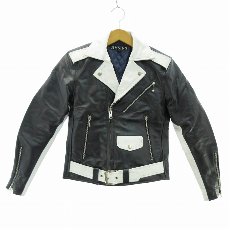 JIMSINN ジムズイン　白黒ツートン　ライダースジャケット 楽天市場】【JIMSINN】【TOKYOPUNKER】ジムズイン トーキョーパンカー