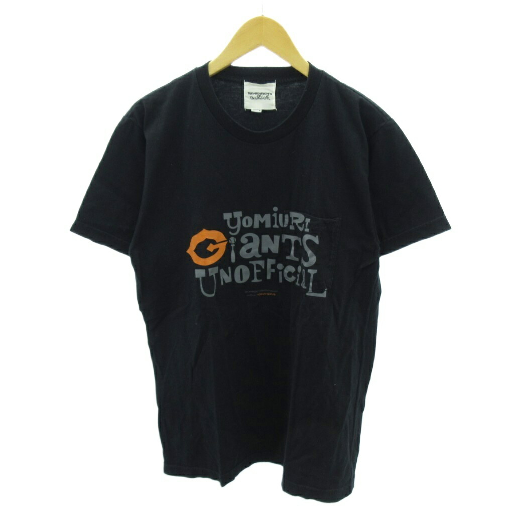 【中古】タカヒロミヤシタザソロイスト TAKAHIRO MIYASHITA The Soloist. × 読売ジャイアンツ 巨人 コラボ Tシャツ プリント 半袖 M 黒 ブラック 1128 メンズ 【ベクトル 古着】 251128
