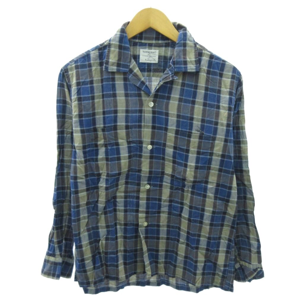 楽天市場】50s〜60s TOWNCRAFT Print Corduroy Open Collar Shirt 生成