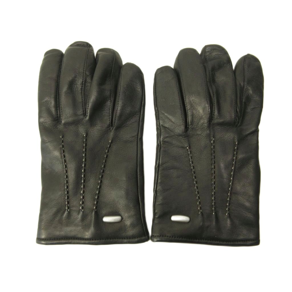 【中古】アワーレガシー OUR LEGACY HIS GLOVES 子ヒツジなめし革 地球儀 グローブ 黒 黒いこと A4248HIB S 0421 メンズ 【ベクター 古着】 260423