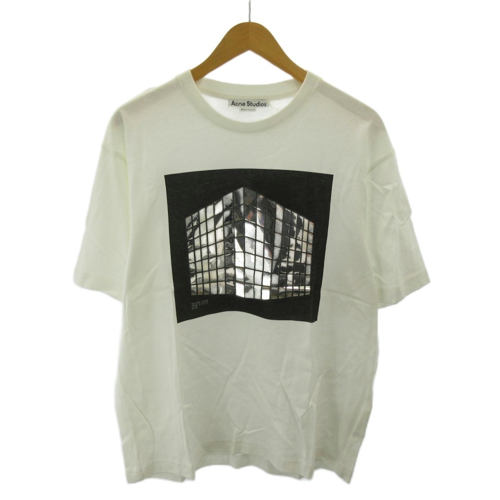 【中古】未使用品 アクネ ストゥディオズ Acne Studios タグ付き 22年製 ディスコ プリント Tシャツ クルーネック 半袖 S 白 ホワイト FN-MN-TSHI000429 0426 メンズ 【ベクトル 古着】 260426｜ブランド古着ベクトルプレミアム店 10,286円
