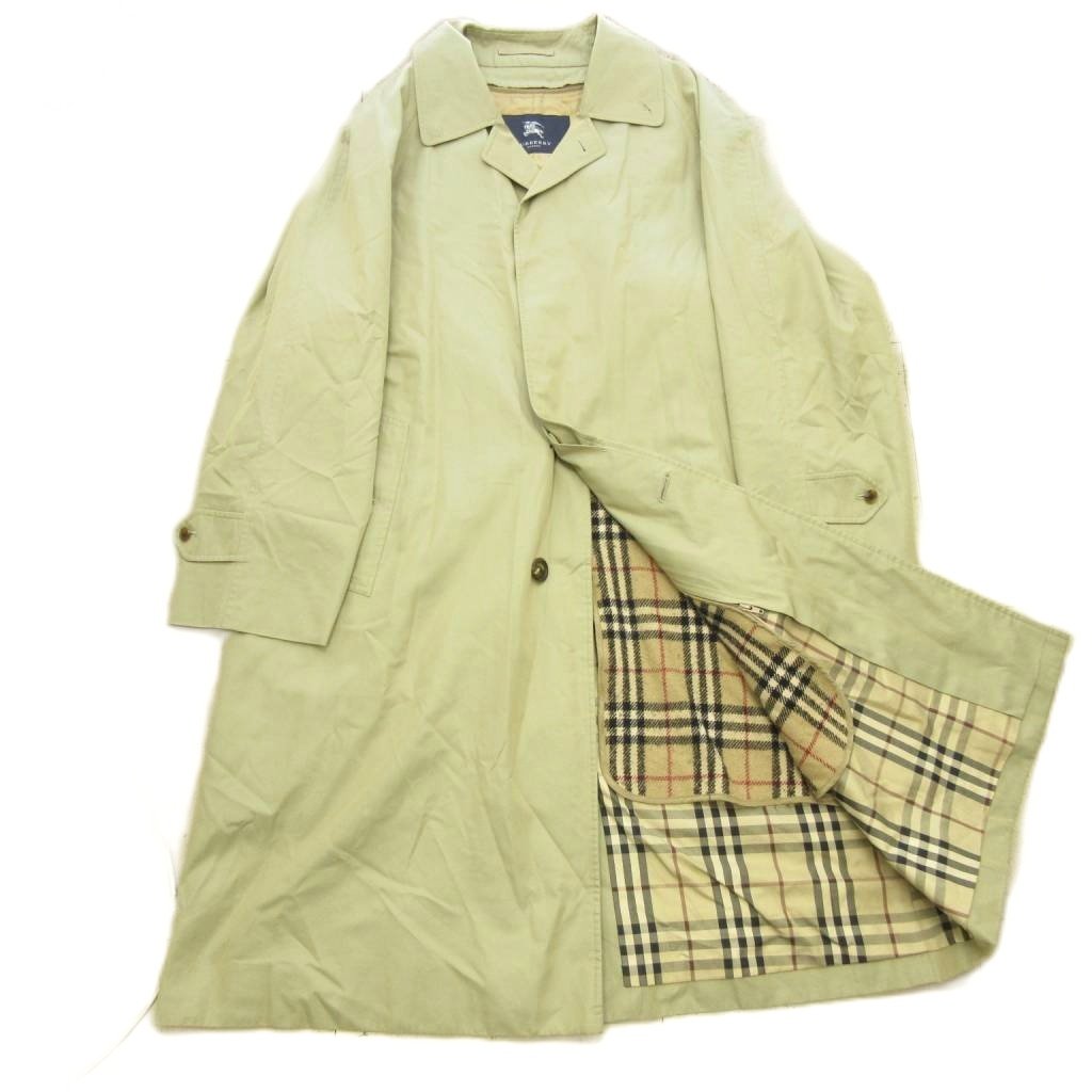 【中古】赤ちょうちんバリー 英国の首都 BURBERRY LONDON ラインドライブ付き添い人 ステンカラー厚地の外套 トレンチ 裏地ノバチェック ベージュ 175 メンズ 【ベクター 古着】 260524