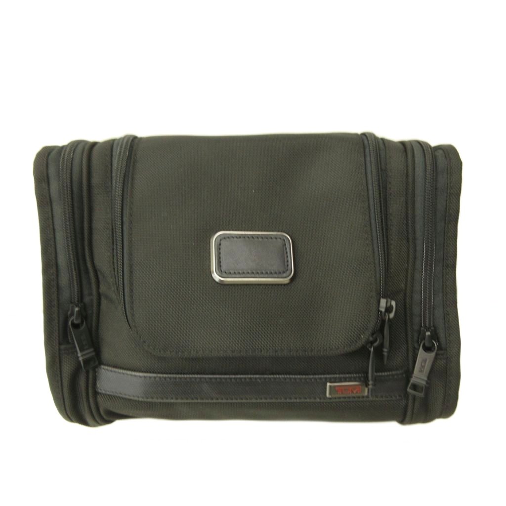 【中古】トゥミ TUMI 美品 Alpha3 ハンキング トラベル キット セカンドバッグ フック付き ナイロン 黒 ブラック 2203191D3 0525 メンズ 【ベクトル 古着】 260525｜ブランド古着ベクトルプレミアム店