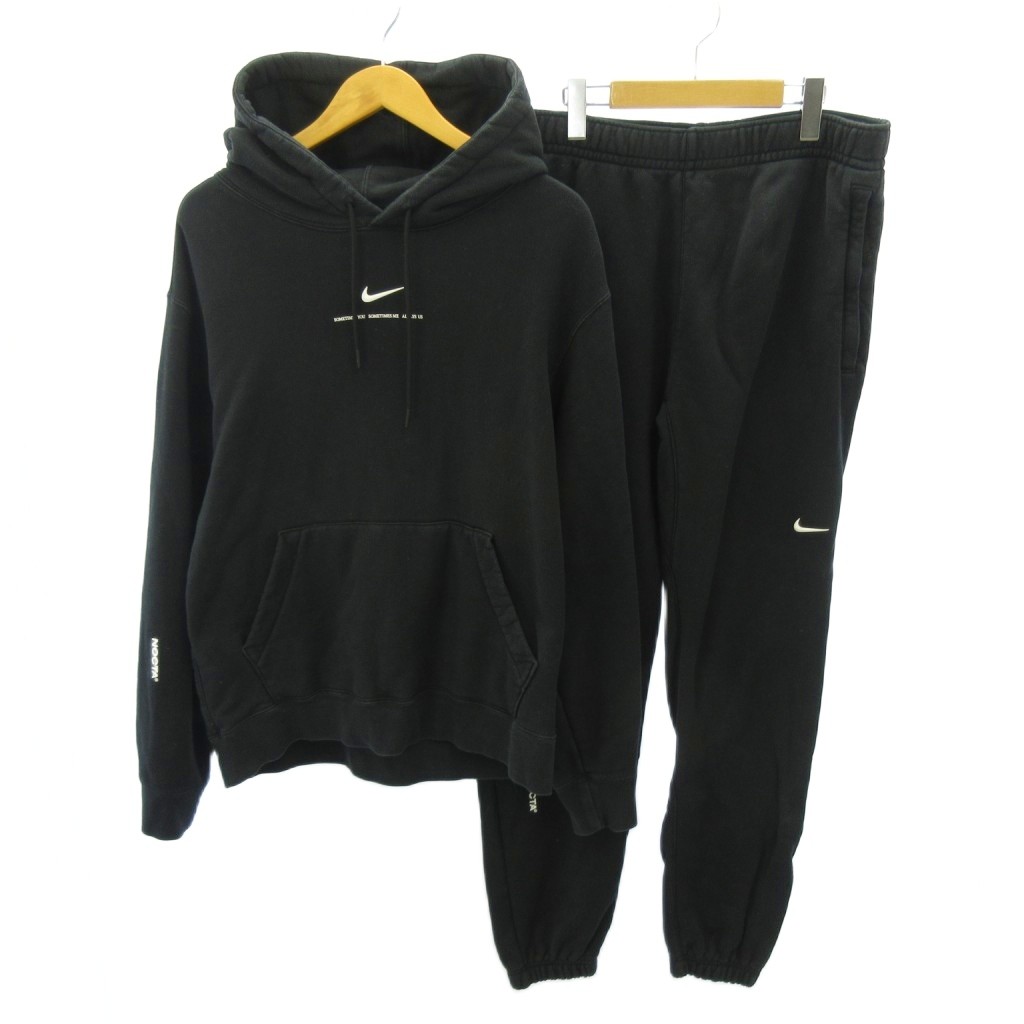 【中古】ナイキ NIKE × ノクタ NOCTA 22SS ドレイク Basketball Hoodie pants セットアップ プルオーバー パーカー パンツ スウェット L 黒 ブラック DV3910-010 DV3912-010 0626 メンズ 【ベクトル 古着】 260626|ブランド古着ベクトルプレミアム店