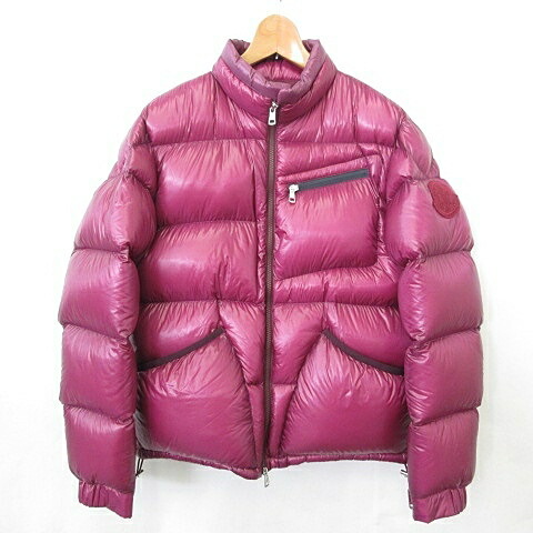 【中古】モンク軌跡 MONCLER 天賦の才 上衣 落ち込む上衣 照明ランプ色合い ジップアップ 軽さ ナイロン パープル 紫 1  メンズ 【ベクター 古着】 260316