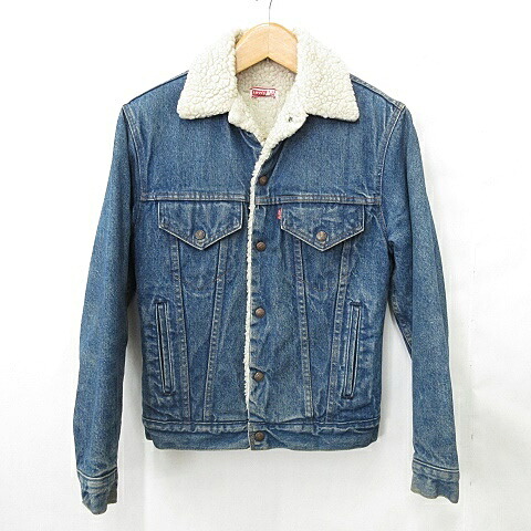 【中古】リーバイス Levi's 70’ｓ ジャケット Ｇジャン ヴィンテージ ボア デニム インディゴ ブルー 34 ☆AA★ メンズ 【ベクトル 古着】 251121