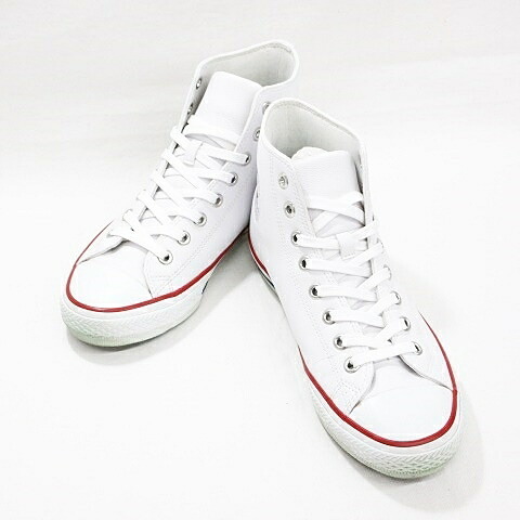 【中古】コンバース CONVERSE オールスター ALL STAR ゴルフシューズ ハイカット スパイクレス 33500060 ホワイト 白 25.5 メンズ 【ベクトル 古着】 260409