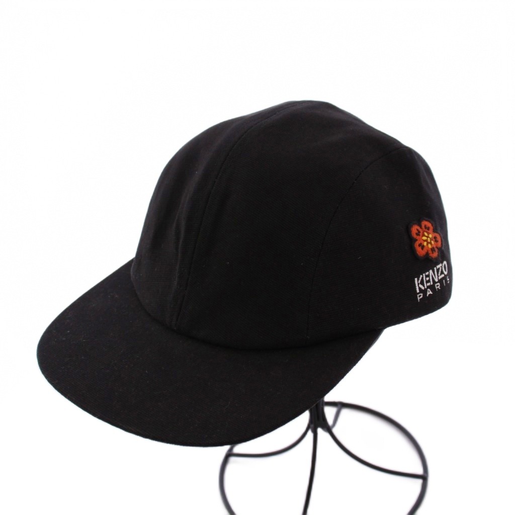 【中古】ケンゾー KENZO Boke Flower Crest ベースボールキャップ 野球帽 U 黒 FC65AC401F33 /KH メンズ 【ベクトル 古着】 251230