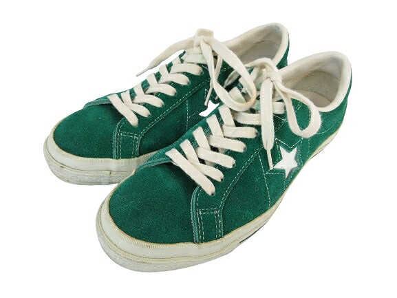 【中古】コンバース CONVERSE オールスター ALL STAR ワンスター ONESTAR シューズ スニーカー ローカット スウェード地 ワンポイント 星型 グリーン サイズ6 QQQ メンズ レディース 【ベクトル 古着】 260314