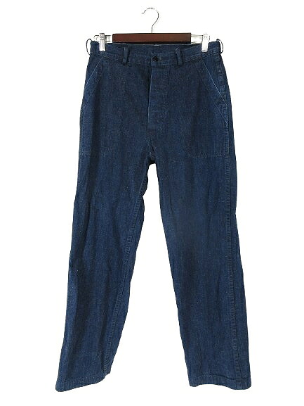 【中古】TCBデニム TCB JEANS ジーンズ ズボン下 ロング 名取り草飛球 インディゴ QQQ メンズ 【ベクター 古着】 260517