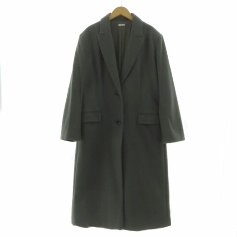 【中古】ドレスレイブ DRESSLAVE super110wool melton chester coat ウールメルトンチェスターコート 91310609 起毛 カーキ 38 レディース 【ベクトル 古着】 251031