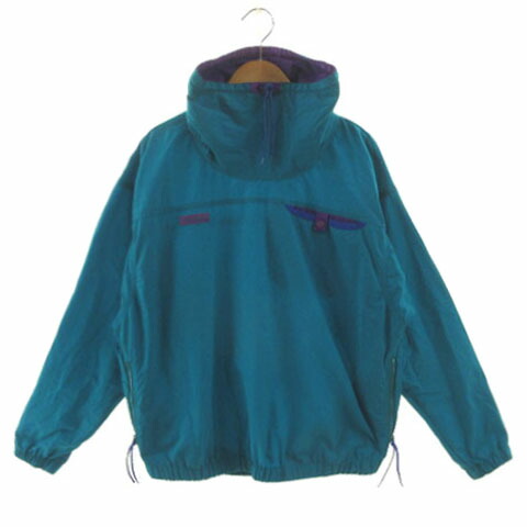 【中古】コロンビア Columbia アノラックジャケット スタンドカラー 胸ポケ プルオーバー ブルー系 青系 パープル 紫 M レディース 【ベクトル 古着】 260216
