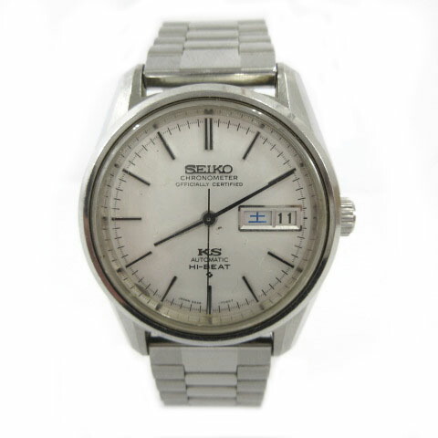 【中古】セイコー SEIKO KS キングセイコー KING SEIKO Chronometer 5625-7040 Hi-Beat 自動巻 70年代ヴィンテージ シルバー メンズ 【ベクトル 古着】 260413｜ブランド古着ベクトルプレミアム店 44,265円