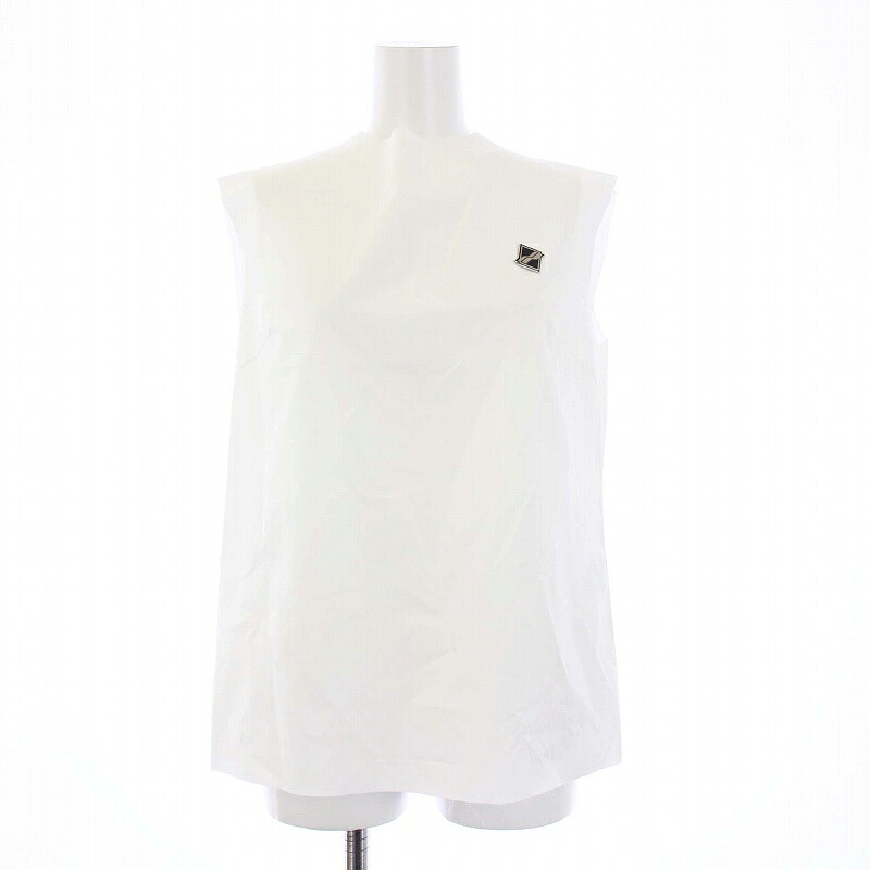 【中古】未使用品 ウェルダン WE11DONE タグ付き 2021年製 WHITE COTTON TOP ノースリーブ カットソー カットオフ S 白 ホワイト /KH ■GY21 レディース 【ベクトル 古着】 240711｜ブランド古着ベクトルプレミアム店