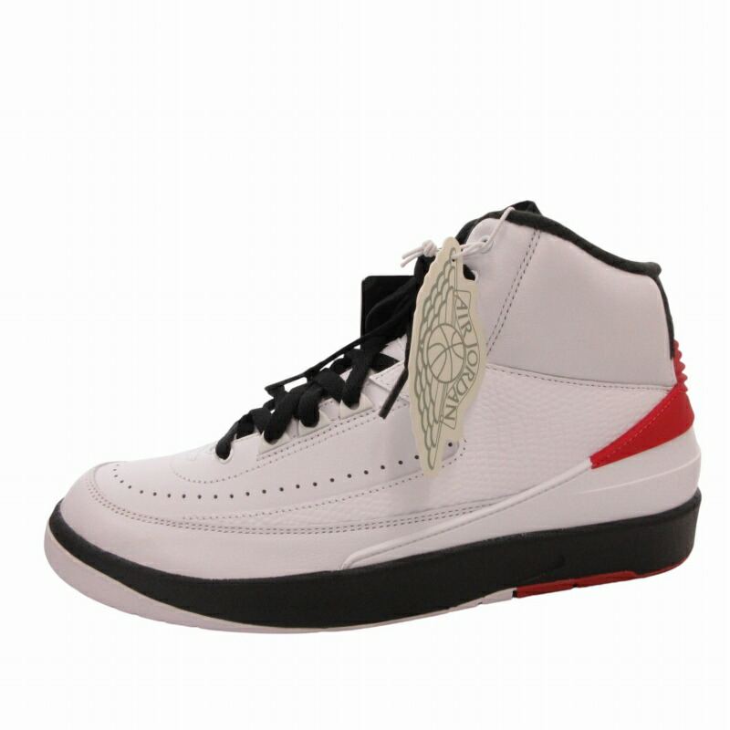 【中古】未当てはめる品 ナイキ NIKE 下げ札付き添い人 AIR JORDAN 2 RETRO スニーカー シューズ 27.5糎  白いこと バーシティーレッド 黒いこと DX2454-106 /FF2 0830 ■GY20 ●TZ メンズ 【ベクター 古着】 240830