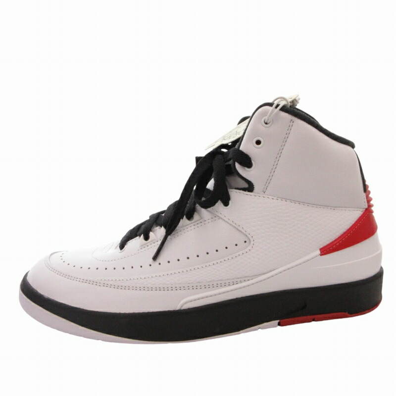 【中古】未当てはめる品 ナイキ NIKE 下げ札付き添い人 AIR JORDAN 2 RETRO スニーカー シューズ 27糎  白いこと バーシティーレッド 黒いこと DX2454-106 /FF9 0830 ■GY20 ●TZ メンズ 【ベクター 古着】 240830
