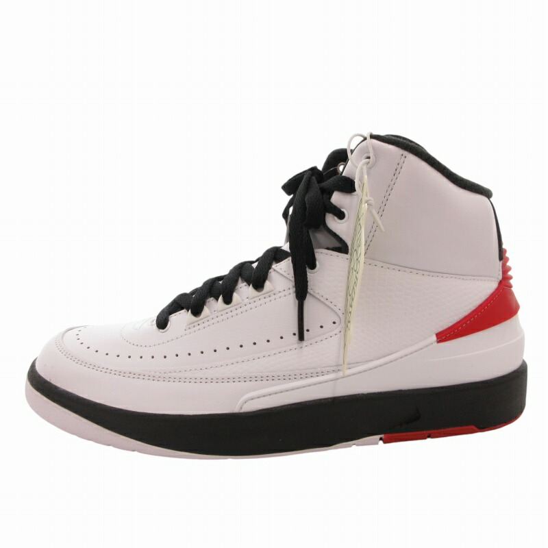 【中古】未当てはめる品 ナイキ NIKE 下げ札付き添い人 AIR JORDAN 2 RETRO スニーカー シューズ 27糎  白いこと バーシティーレッド 黒いこと DX2454-106 /FF2 0830 ■GY20 ●TZ メンズ 【ベクター 古着】 240830