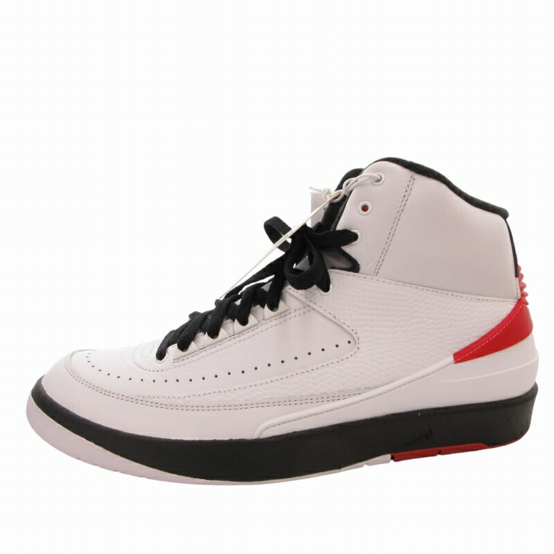 【中古】未当てはめる品 ナイキ NIKE 下げ札付き添い人 AIR JORDAN 2 RETRO スニーカー シューズ 28糎  白いこと バーシティーレッド 黒いこと DX2454-106 /FF5 0830 ■GY20 ●TZ メンズ 【ベクター 古着】 240830