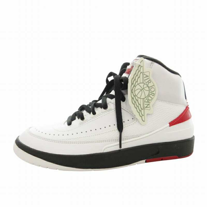 【中古】未当て嵌める品 ナイキ NIKE 曳き船付き添い人 AIR JORDAN 2 RETRO スニーカー シューズ ご機嫌撥ねのける 26珊 白 白いこと DX2454-106 /GV2 1116 ■GY20 ●TZ メンズ 【ベクター 古着】 241116