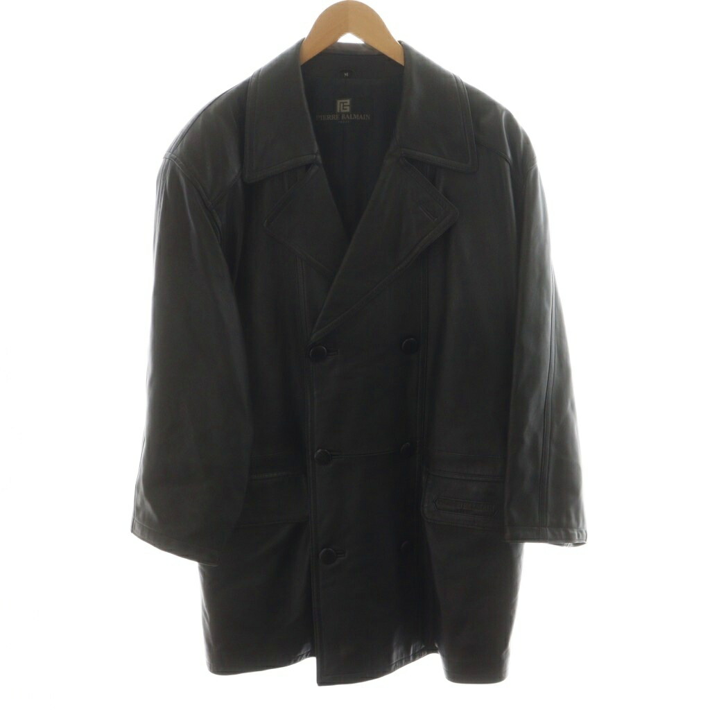 楽天市場】ピエールバルマン ラム レザージャケット L ブラウン系