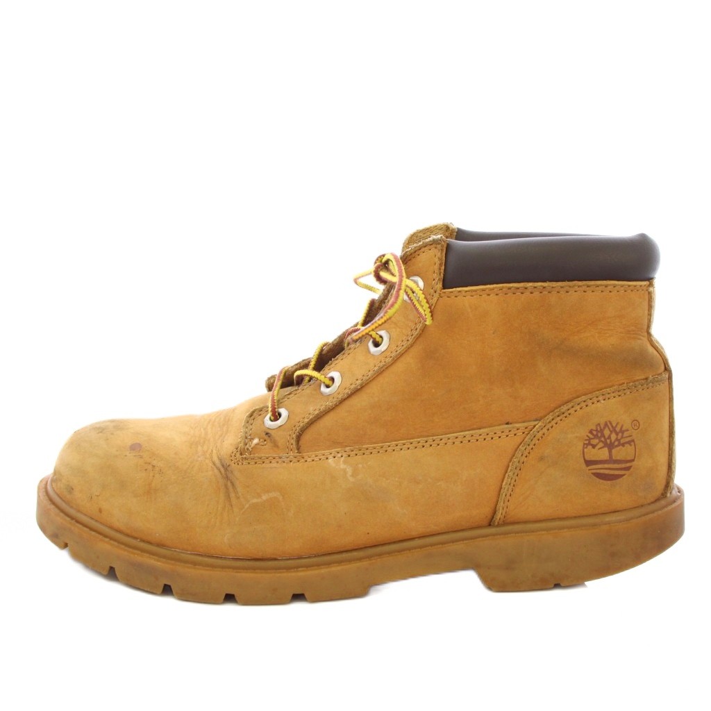 【中古】ティンバーランド Timberland 6in ブーツ スピード競技繰り上げる 27.5珊 ベージュ /TK ■MU メンズ 【ベクター 古着】 260216