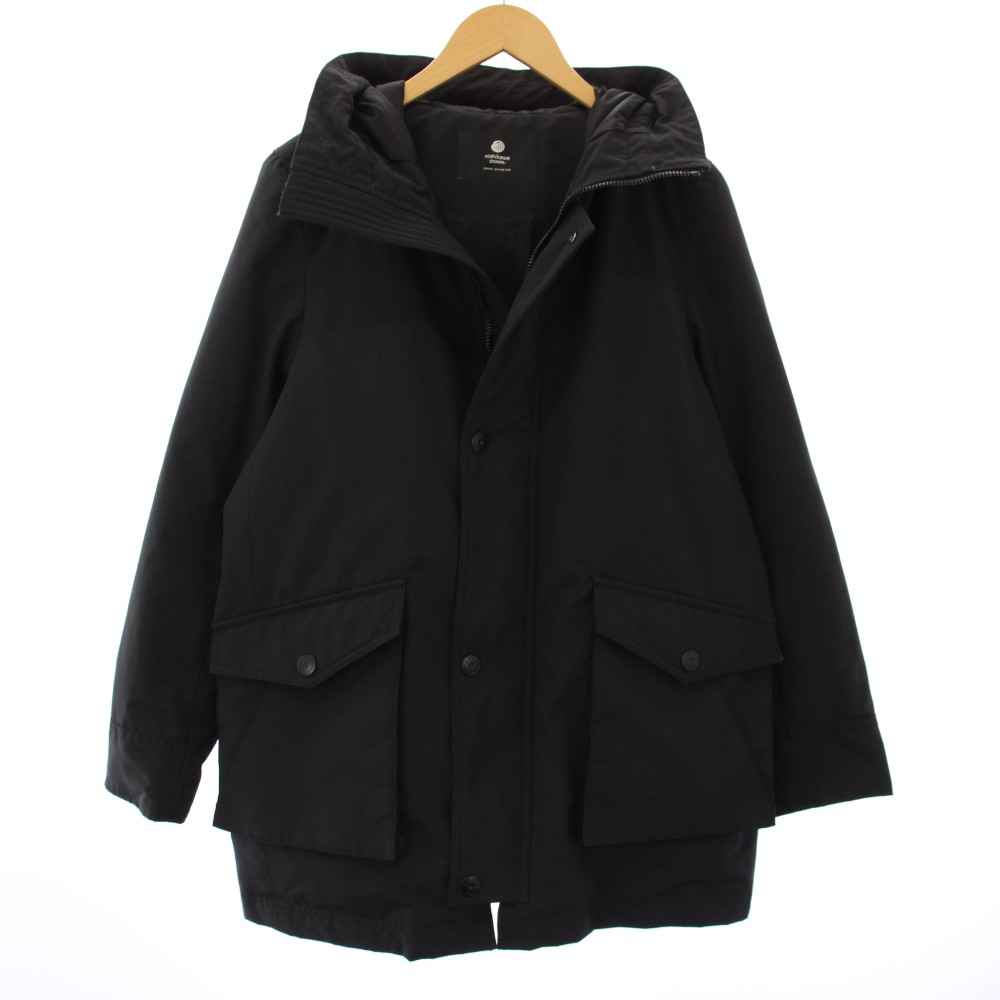 【中古】ナノ全ての存在 nano universe 西川落ち込む 24AW アークティックダウン 落ち込む上衣 アウター ジップアップ S 黒 668-4214202 /TK ■MU メンズ 【ベクター 古着】 260226