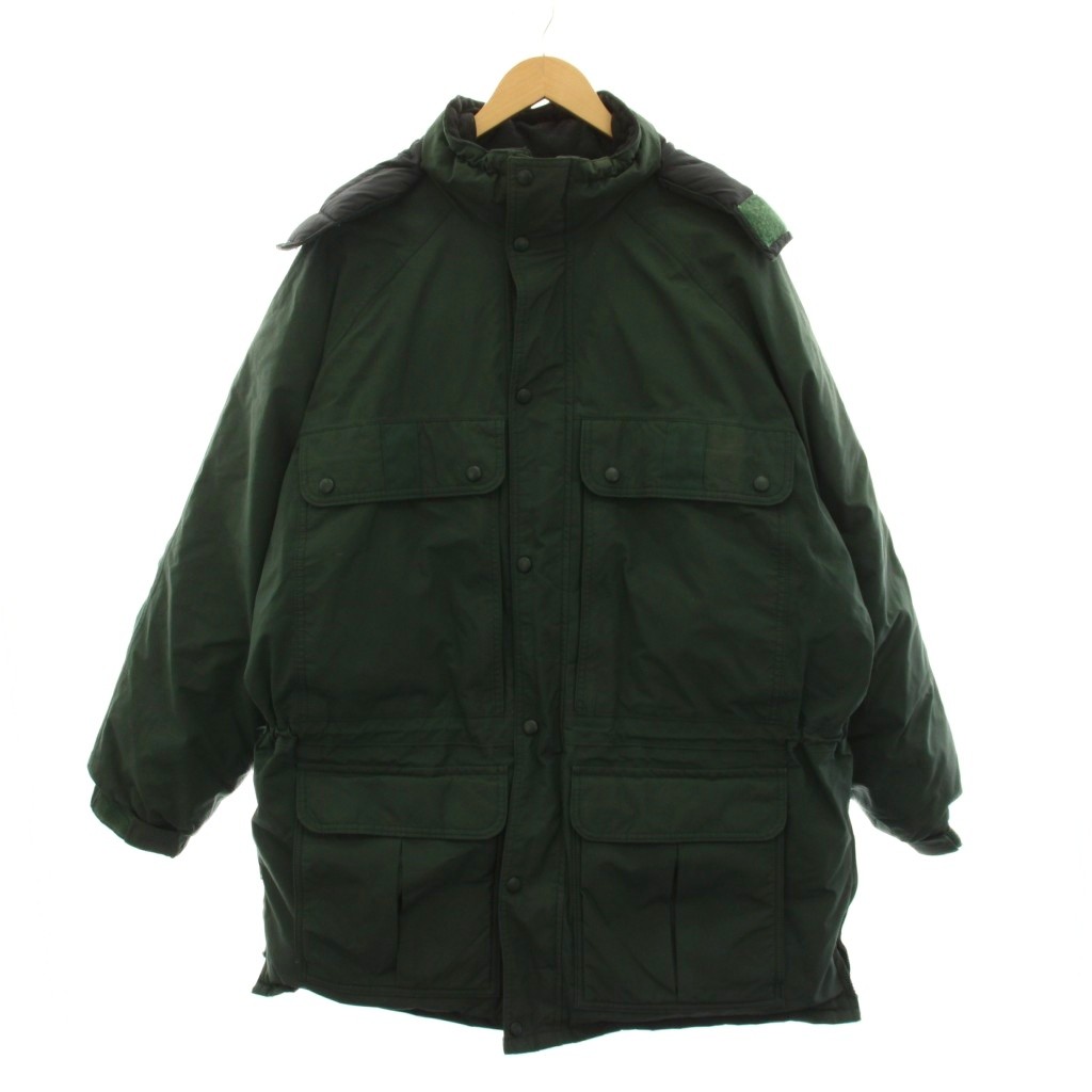 【中古】エルエルビーン L.L.BEAN GORE-TEX 80\u0027s 落ち込む上衣 ボンネット付き添い人 ジップアップ アウター L 緑 緑であること 長袖 /YM ■NI メンズ 【ベクター 古着】 260324