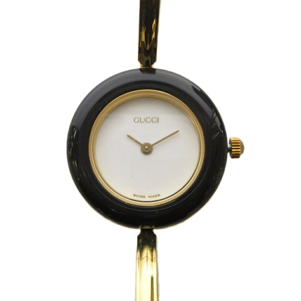 【中古】グッチ GUCCI チェンジベゼル ウォッチ 石英 ゴールド色合い 11/12.2 ジャンク品 /KH ■OH ■NI レディース 【ベクター 古着】 260609