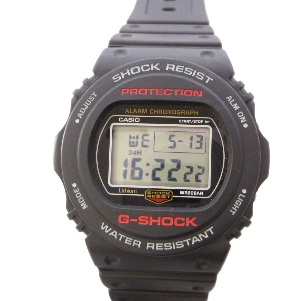 【中古】ジーショック G-SHOCK 5700 SERIES 刷り直すスティング ラウンド人間の顔 LEDうしろ側ともし火 ウオッチ デジタル 黒 黒いこと DW-5750UE-1 /TK ■NI メンズ 【ベクター 古着】 260514