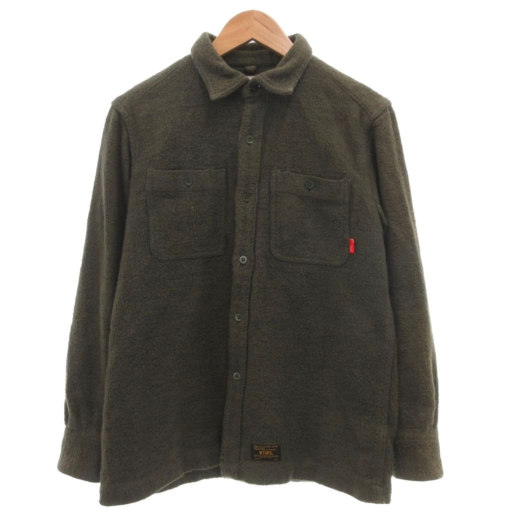 【中古】ダブルタップス WTAPS プルオーバー M ディープグリーン 深緑色 長袖 レギュラー色合い 胸衣嚢 /SC ■ECF004 メンズ 【ベクター 古着】 260424