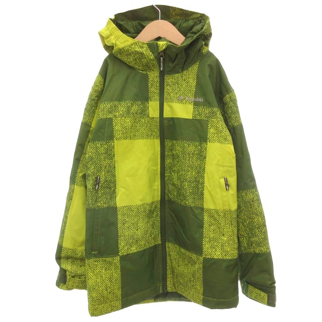 【中古】コロンビア Columbia 美品 中綿上衣 パーカー M ジップアップ 読み合わせる柄 衣嚢付き添い人 緑緑であること /KB ■ECG005 メンズ 【ベクター 古着】 260529