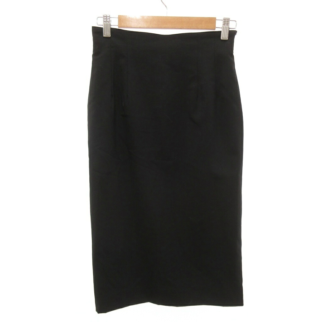 【中古】クリスチャンディオール Christian Dior タイトスカート ひざ丈 ウール M 黒 ブラック /JS ■ECG007 レディース 【ベクトル 古着】 260711|ブランド古着ベクトルプレミアム店
