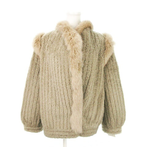 【中古】ペルティニ Peltine 毛革上衣 もの言う花子ヒツジ 稲荷 獣の皮 大層らしい大いさ 11 ベージュ /MN5 ■GY99 レディース 【ベクター 古着】 250702 レディースファッション-コート・ジャケット