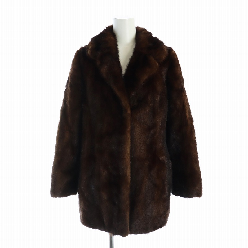 楽天市場】【中古】ノーブランド品 毛皮コート ミンクファー ミドル