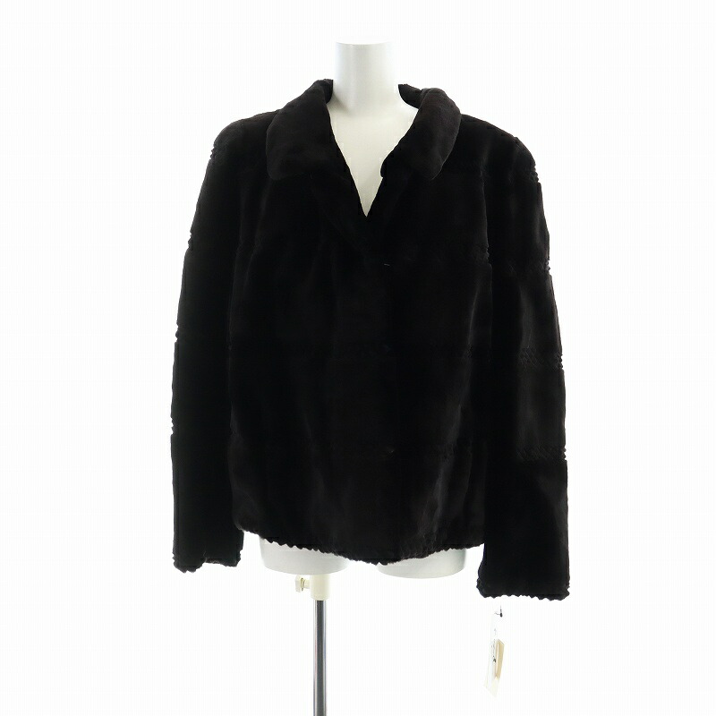 MOON CRESENT ムーンバット 逆毛ミンク ファージャケット ブラック系 MOON CRESENT ムーンバット 逆毛ミンク ファージャケット