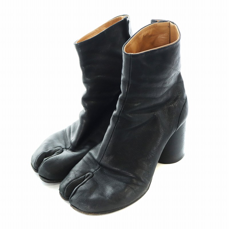 メゾンマルジェラ 足袋ブーツ ヒール8.0cm サイズ38黒　箱付 中古・古着通販】Maison Margiela (メゾンマルジェラ) 足袋
