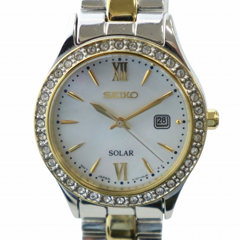 楽天市場】セイコー ソーラー K18 手巻 レディース カクテル