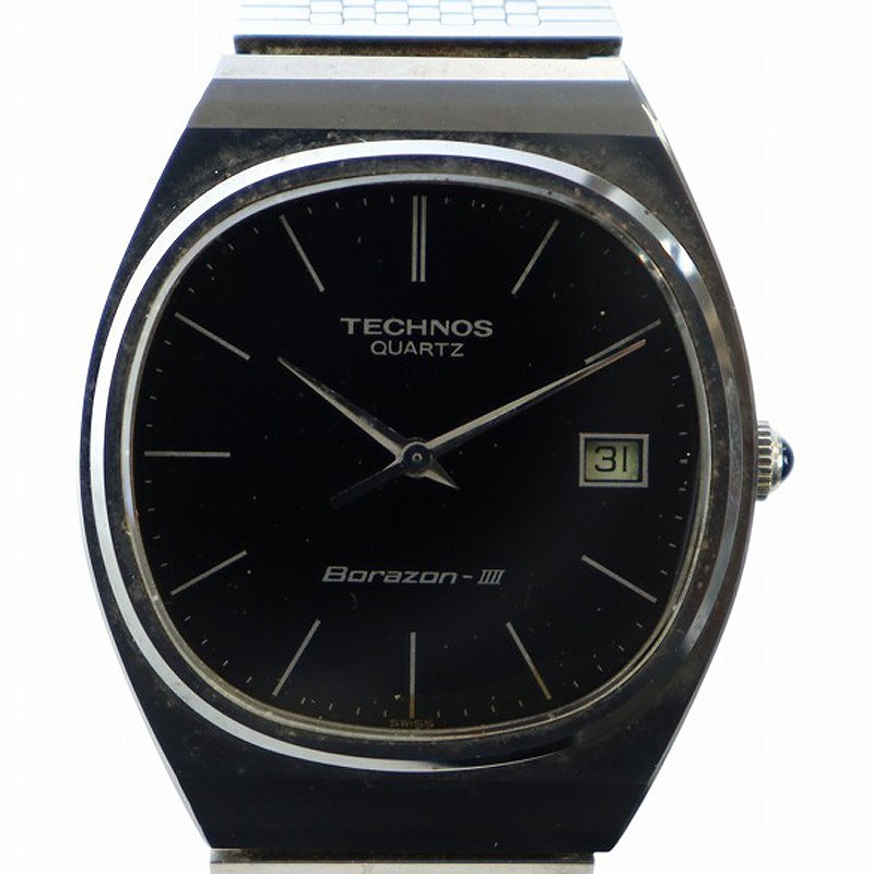 TECHNOS SPIDER デイデイトメンズ 自動巻き時計 黒文字盤　稼働品 楽天市場】テクノス TECHNOS ファイアーバード FIRE BIRD 自動巻