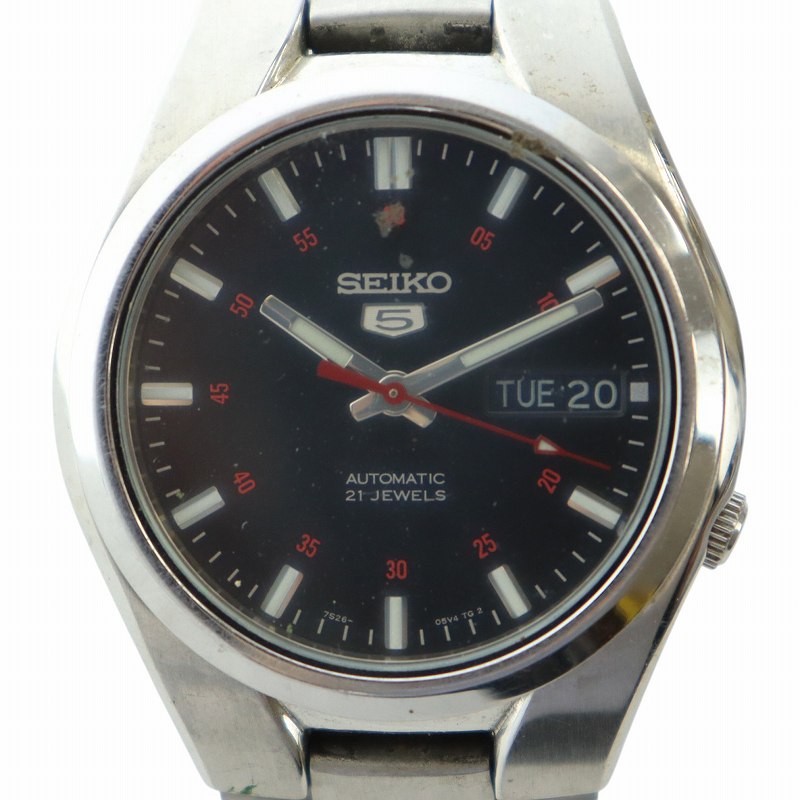 【美品】⭐️腕時計 SEIKO 5 ファイブ 7S26-03S0自動巻き SEIKO セイコー5 ファイブ 腕時計 自動巻き 7S26-0480 - メルカリ