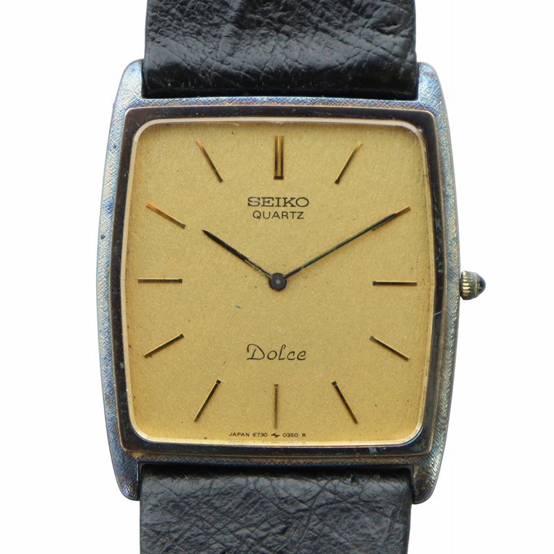 【稼働】SEIKO セイコー ドルチェ 7730-5040 ダークグレーQZ 稼働】SEIKO セイコー ドルチェ 7730-5040 ダークグレーQZ