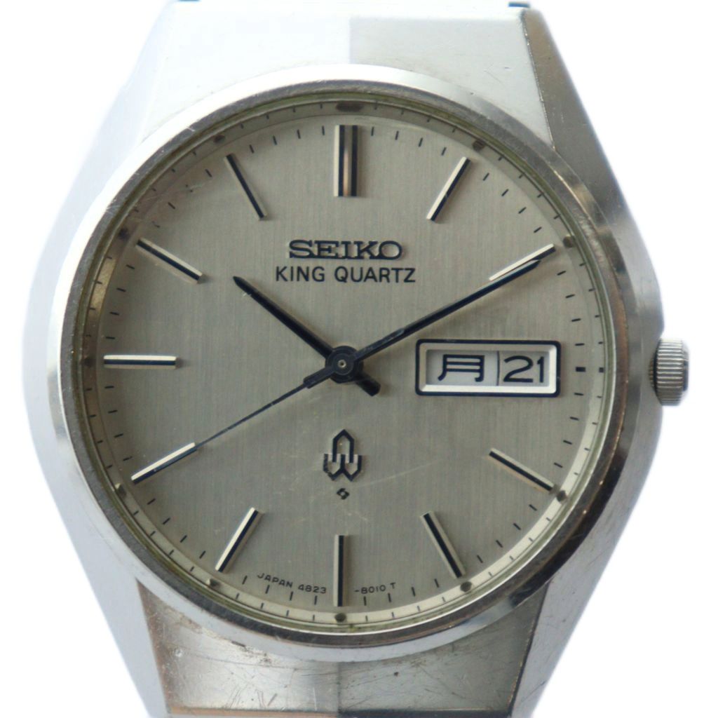 SEIKO キングクォーツシルバーダイヤル 9723-8000 不動 ジャンク J-8885| セイコー キングクォーツ 4823-8130