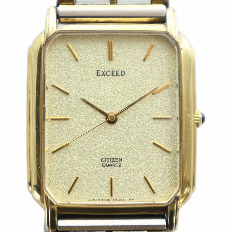 美品　CITIZEN　シチズン　エクシード　シルバー　ゴールド　ソーラー　メンズ エクシード | シチズンウオッチ オフィシャルサイト ［CITIZEN