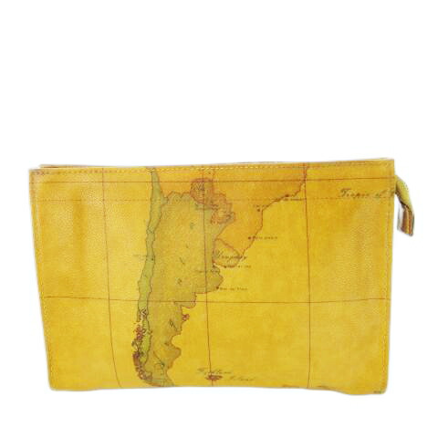 【1'CLASSE】美品プリマクラッセ 地図柄PVC 丸型 サコッシュ ベージュ 1'CLASSE】美品プリマクラッセ 地図柄PVC 丸型 サコッシュ ベージュ