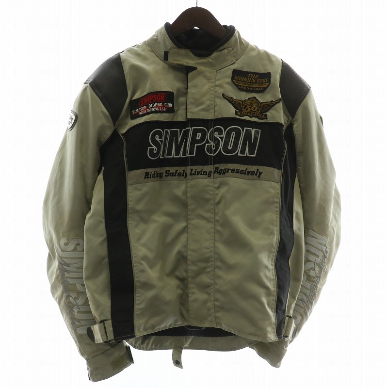 楽天市場】シンプソン ライダースジャケット コットン レッド Size#3L