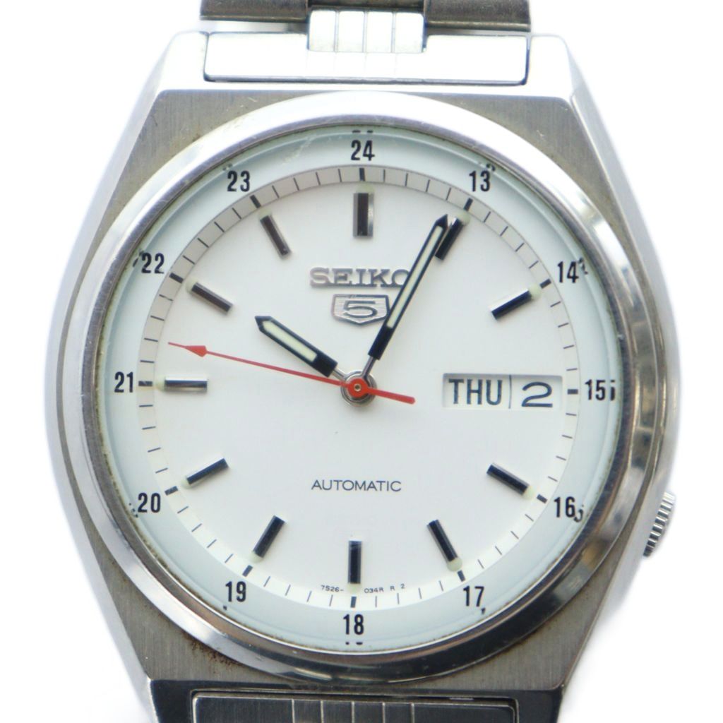 匿名配送　セイコー セイコー5 自動巻き　腕時計　7s26-03b0 楽天市場】セイコー SEIKO 5 自動巻き メンズ 腕時計 デイデイト